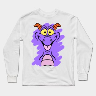 Happy little purple dragon of imagination Cosplay face paint Long Sleeve T-Shirt